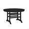 Flash Furniture Colonel Commercial Grade Indoor/Outdoor 48-in Rnd Recycled HDPE Adirondack Dining Table for 4, Blk LE-HMP-248-01-BLK-GG - alternate 1